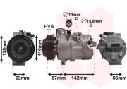 8300K216 kompresor klimatizace 2.0CRDi (±A), 2.2CRDi (±A)  8300K216 VAN WEZEL