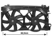 0936749 Ventilátor chladenia motora VAN WEZEL