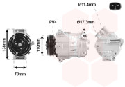 1701K703 kompresor klimatizace 2.3D 1701K703 VAN WEZEL