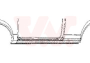 5810.01 práh 3dv. (ne Caddy) L 5810.01 VAN WEZEL