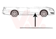 5839404 boční lišta předních dveří chrom P 5839404 VAN WEZEL