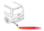 5791929 odrazka do zadního nárazníku pro vozy s křídlovými dveřmi  L 5791929 VAN WEZEL