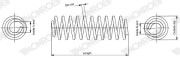 SP4132 Prużina podvozku MONROE ORIGINAL (Gas Technology) MONROE