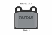 2000906 Sada brzdových platničiek kotúčovej brzdy TEXTAR