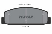 2003101 Sada brzdových platničiek kotúčovej brzdy TEXTAR