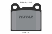 2003402 Sada brzdových platničiek kotúčovej brzdy TEXTAR