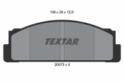 2007310 Sada brzdových platničiek kotúčovej brzdy TEXTAR