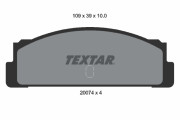 2007404 Sada brzdových platničiek kotúčovej brzdy TEXTAR