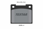 2008802 Sada brzdových platničiek kotúčovej brzdy TEXTAR