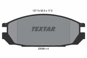 2009801 Sada brzdových platničiek kotúčovej brzdy TEXTAR