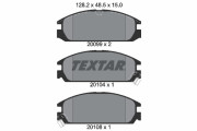 2009902 Sada brzdových platničiek kotúčovej brzdy TEXTAR