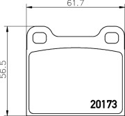 2017301 Sada brzdových platničiek kotúčovej brzdy TEXTAR