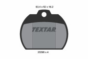 2029602 Sada brzdových platničiek kotúčovej brzdy TEXTAR