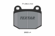 2032306 Sada brzdových platničiek kotúčovej brzdy TEXTAR