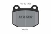 2032303 Sada brzdových platničiek kotúčovej brzdy TEXTAR