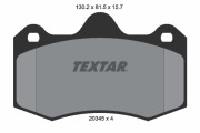 2034503 Sada brzdových platničiek kotúčovej brzdy TEXTAR