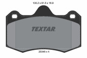 2034501 Sada brzdových platničiek kotúčovej brzdy epad TEXTAR