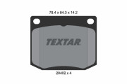 2040201 Sada brzdových platničiek kotúčovej brzdy TEXTAR