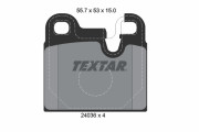 2043602 Sada brzdových platničiek kotúčovej brzdy epad TEXTAR
