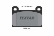 2056101 Sada brzdových platničiek kotúčovej brzdy TEXTAR