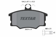 2057401 Sada brzdových platničiek kotúčovej brzdy TEXTAR
