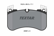 2058101 Sada brzdových platničiek kotúčovej brzdy epad TEXTAR