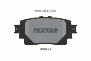 2058201 Sada brzdových platničiek kotúčovej brzdy TEXTAR