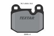 2058805 Sada brzdových platničiek kotúčovej brzdy TEXTAR