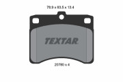 2078001 Sada brzdových platničiek kotúčovej brzdy TEXTAR