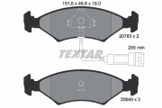 2078302 Sada brzdových platničiek kotúčovej brzdy TEXTAR