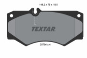2078401 Sada brzdových platničiek kotúčovej brzdy epad TEXTAR