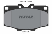 2085201 Sada brzdových platničiek kotúčovej brzdy TEXTAR
