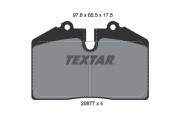 2087711 Sada brzdových platničiek kotúčovej brzdy TEXTAR