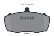2090401 Sada brzdových platničiek kotúčovej brzdy TEXTAR