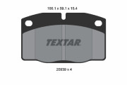 2093903 Sada brzdových platničiek kotúčovej brzdy TEXTAR