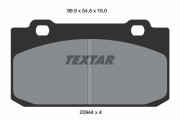2094401 Sada brzdových platničiek kotúčovej brzdy TEXTAR