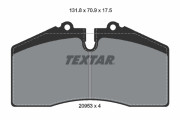 2095302 Sada brzdových platničiek kotúčovej brzdy TEXTAR