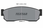 2095802 Sada brzdových platničiek kotúčovej brzdy TEXTAR