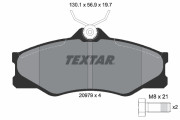 2097904 Sada brzdových platničiek kotúčovej brzdy TEXTAR