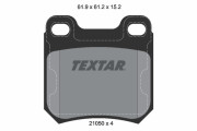 2105002 Sada brzdových platničiek kotúčovej brzdy epad TEXTAR