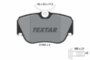 2105503 Sada brzdových platničiek kotúčovej brzdy epad TEXTAR