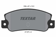 2110701 Sada brzdových platničiek kotúčovej brzdy TEXTAR