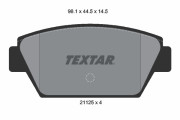 2112503 Sada brzdových platničiek kotúčovej brzdy TEXTAR