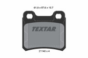 2114001 Sada brzdových platničiek kotúčovej brzdy epad TEXTAR