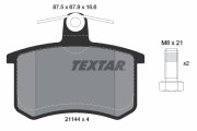 2114401 Sada brzdových platničiek kotúčovej brzdy epad TEXTAR