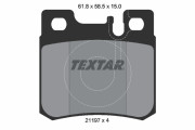 2119701 Sada brzdových platničiek kotúčovej brzdy epad TEXTAR