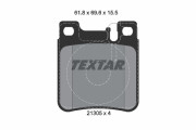 2130581 Sada brzdových platničiek kotúčovej brzdy Lightweight Technology TEXTAR