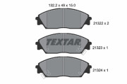 2132201 Sada brzdových platničiek kotúčovej brzdy TEXTAR