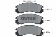 2136301 Sada brzdových platničiek kotúčovej brzdy TEXTAR