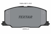 2137201 Sada brzdových platničiek kotúčovej brzdy TEXTAR